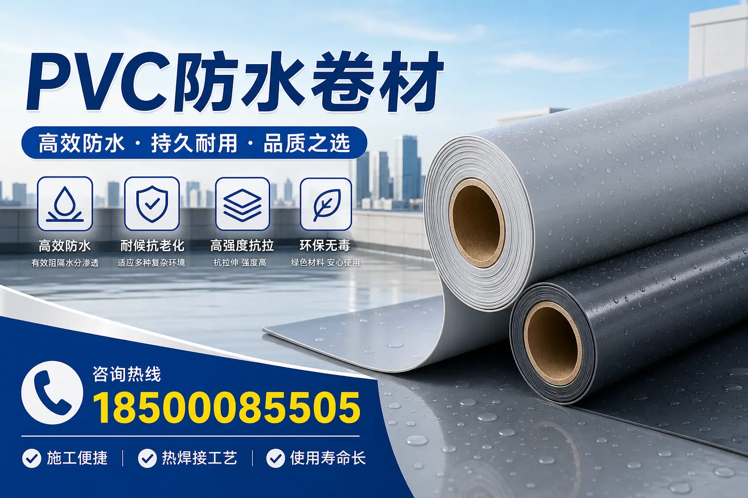 PVC防水卷材施工过程详解，确保在昌都顺利完成项目