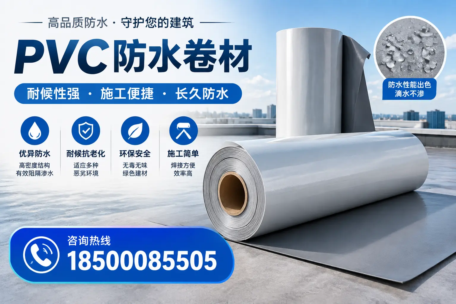pvc防水卷材在昌都的行业应用前景分析